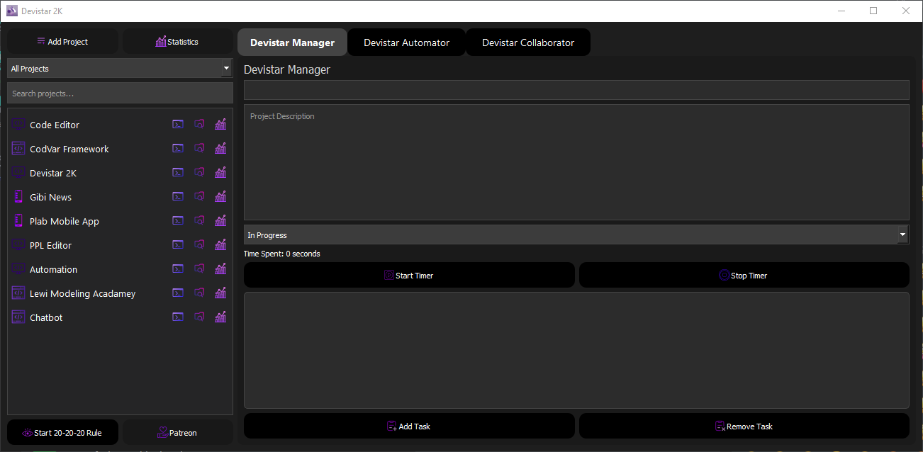Devistar 2K Interface